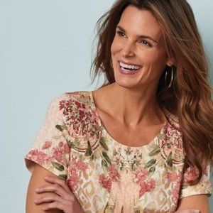 Soft Surroundings Cusabo Top - NEW! - Size L